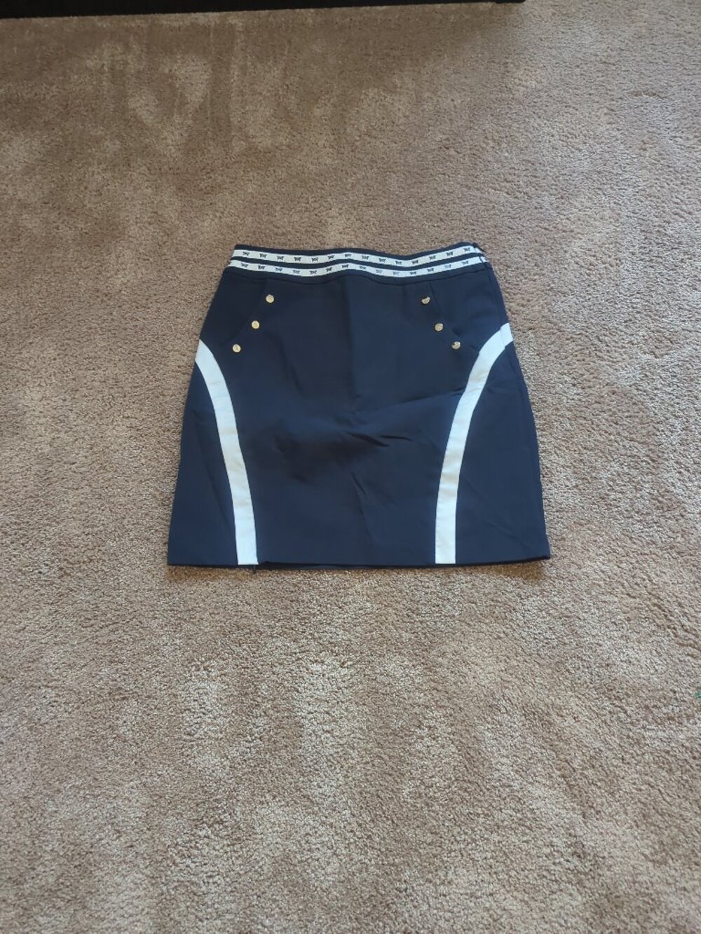 NWT PXG Parsons Extreme Women's Navy Blue Skirt Skort Snap Pocket Golf Size S